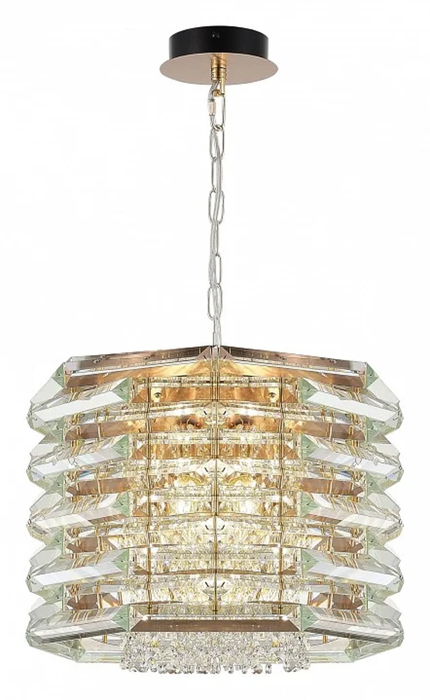Светильник подвесной ST-Luce медь/прозрачный E14 8*40W STROZZI