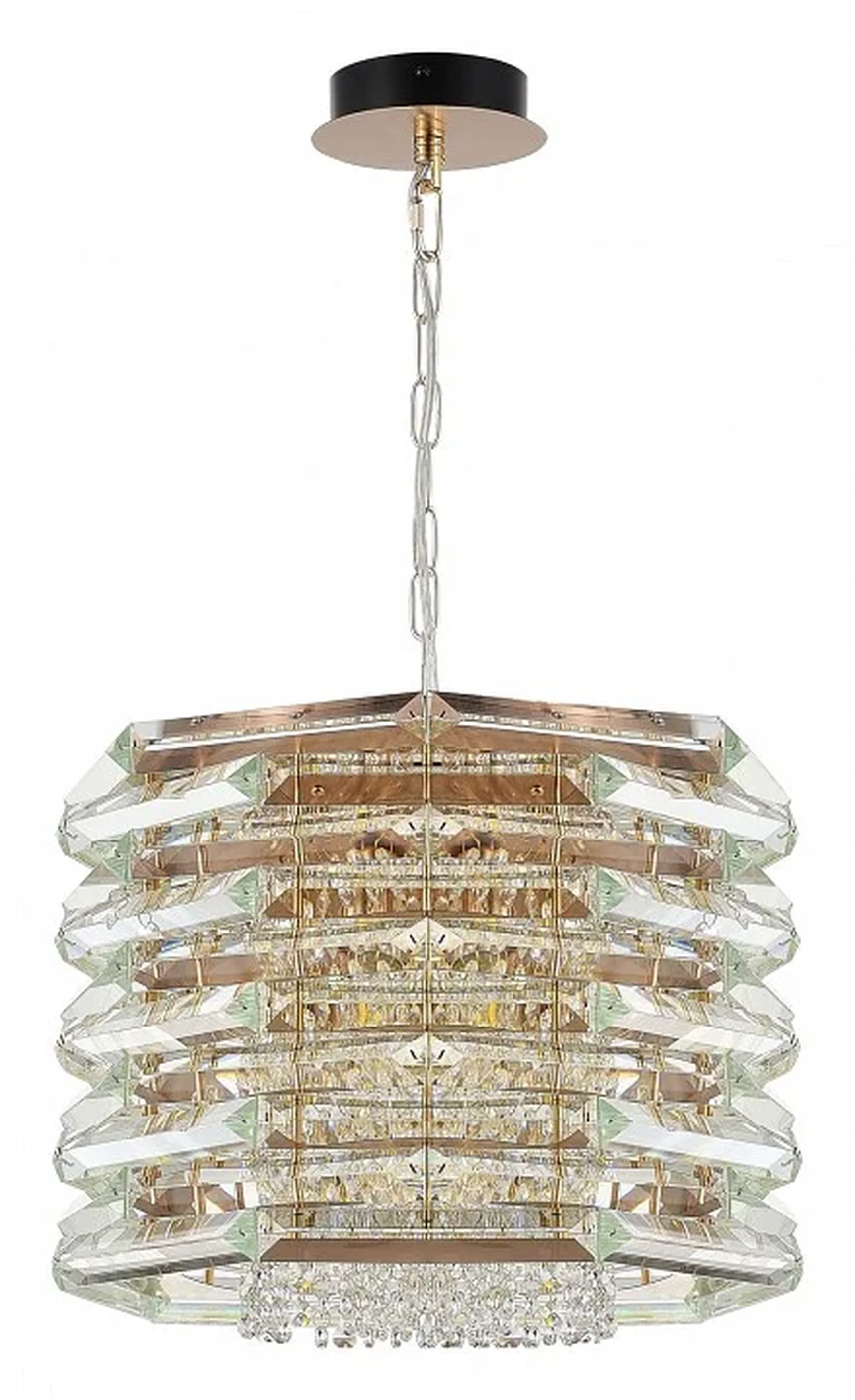 Светильник подвесной ST-Luce медь/прозрачный E14 8*40W STROZZI