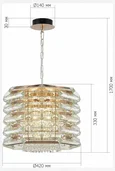 Светильник подвесной ST-Luce медь/прозрачный E14 8*40W STROZZI