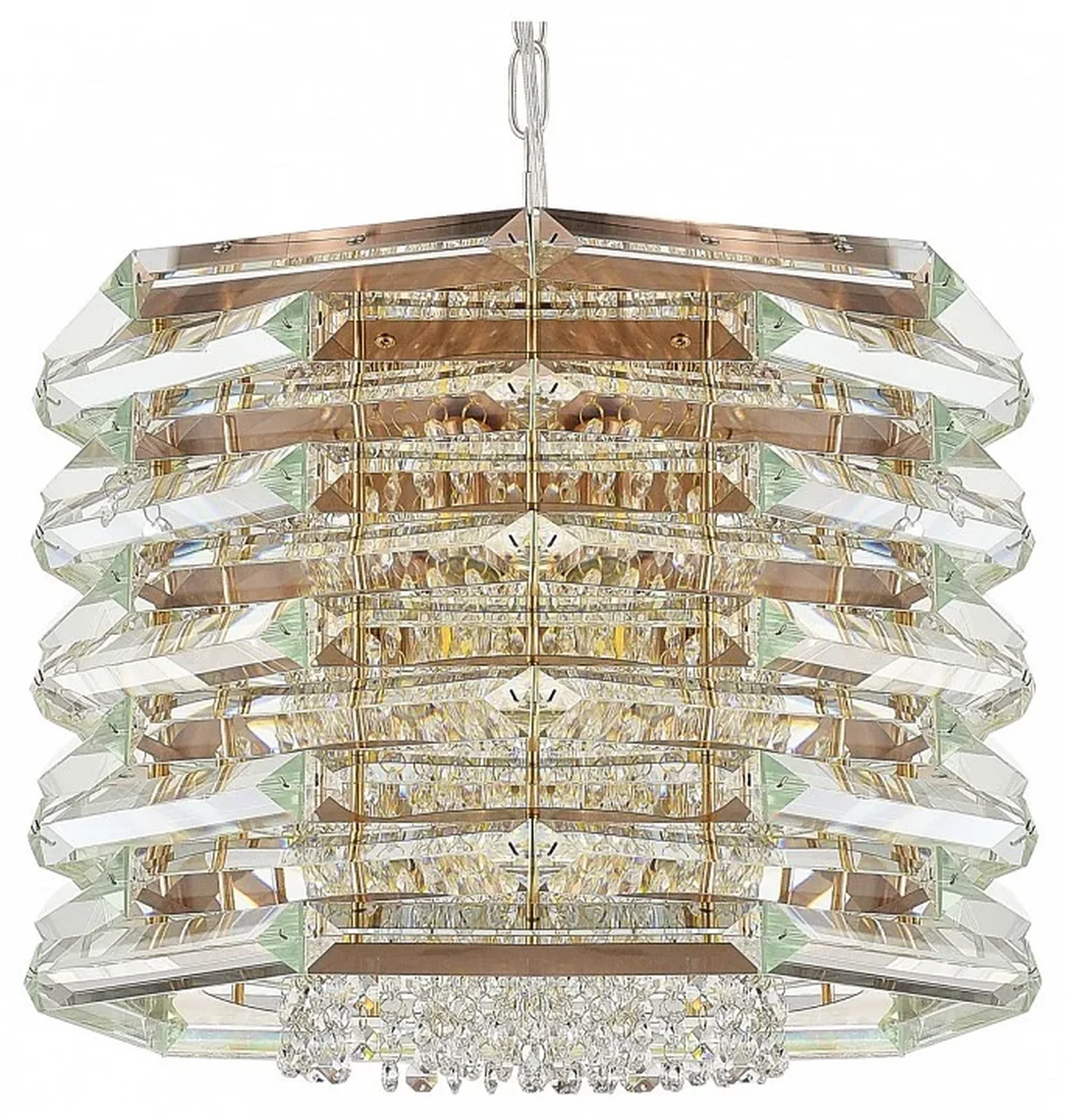Светильник подвесной ST-Luce медь/прозрачный E14 8*40W STROZZI