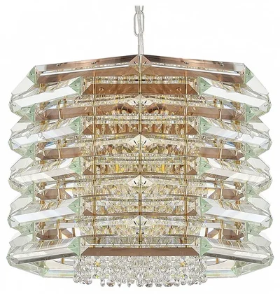 Светильник подвесной ST-Luce медь/прозрачный E14 8*40W STROZZI