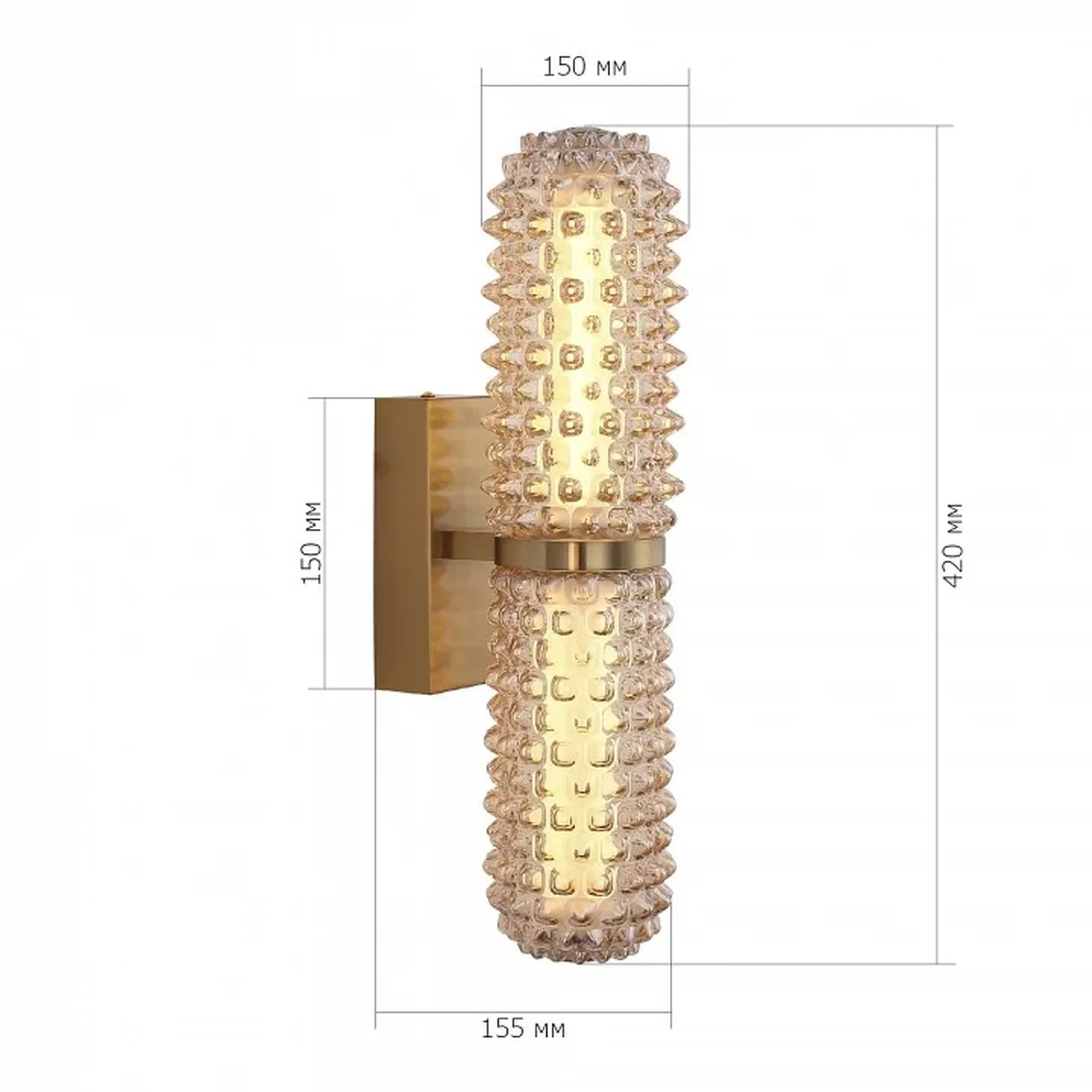 Светильник настенный ST-Luce латунь/Шампань LED 1*11W 4000K SAGUARO