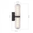 Светильник настенный ST-Luce черный/прозрачный LED 1*11W 4000K SAGUARO
