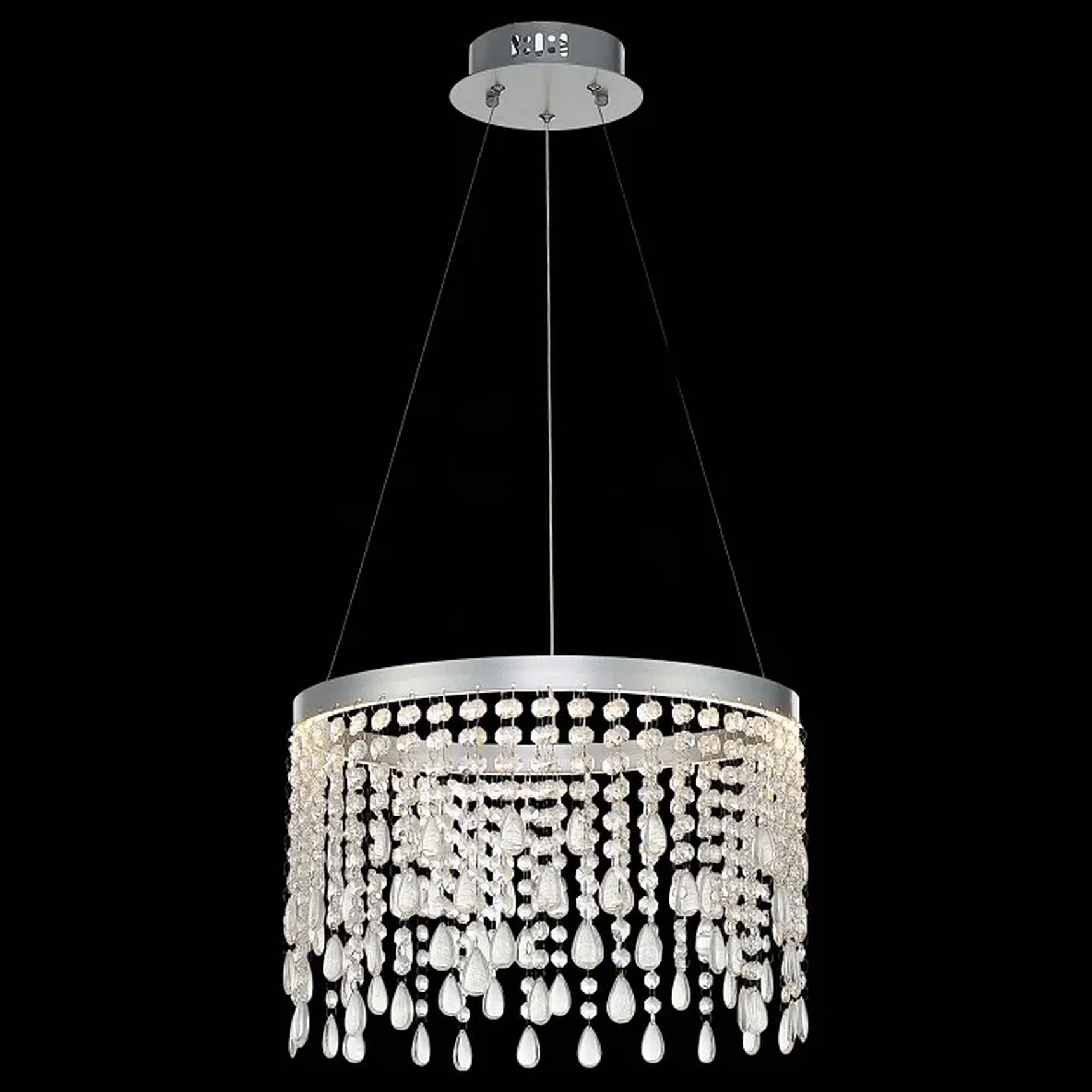 Люстра подвесная ST-Luce Серебристый/Прозрачный LED 1*24W 3000K/4000K/6000K