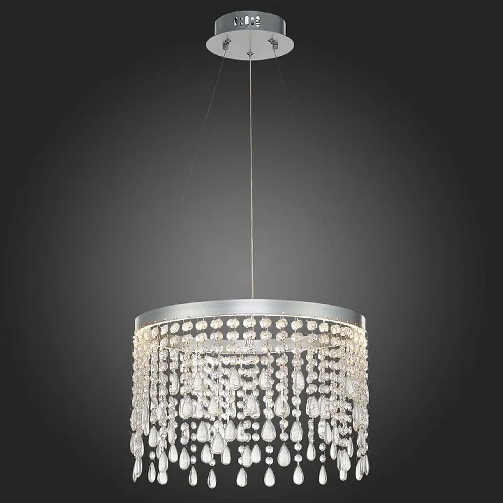 Люстра подвесная ST-Luce Серебристый/Прозрачный LED 1*24W 3000K/4000K/6000K
