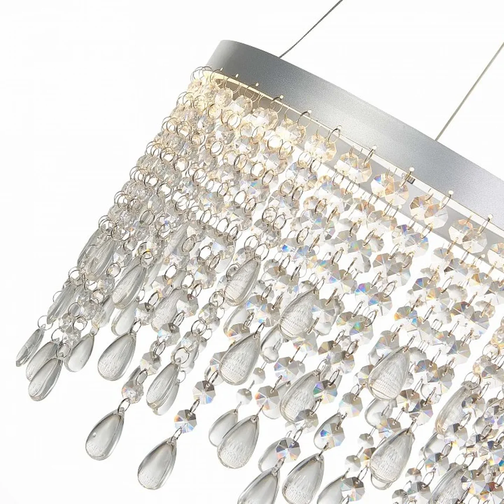 Люстра подвесная ST-Luce Серебристый/Прозрачный LED 1*24W 3000K/4000K/6000K