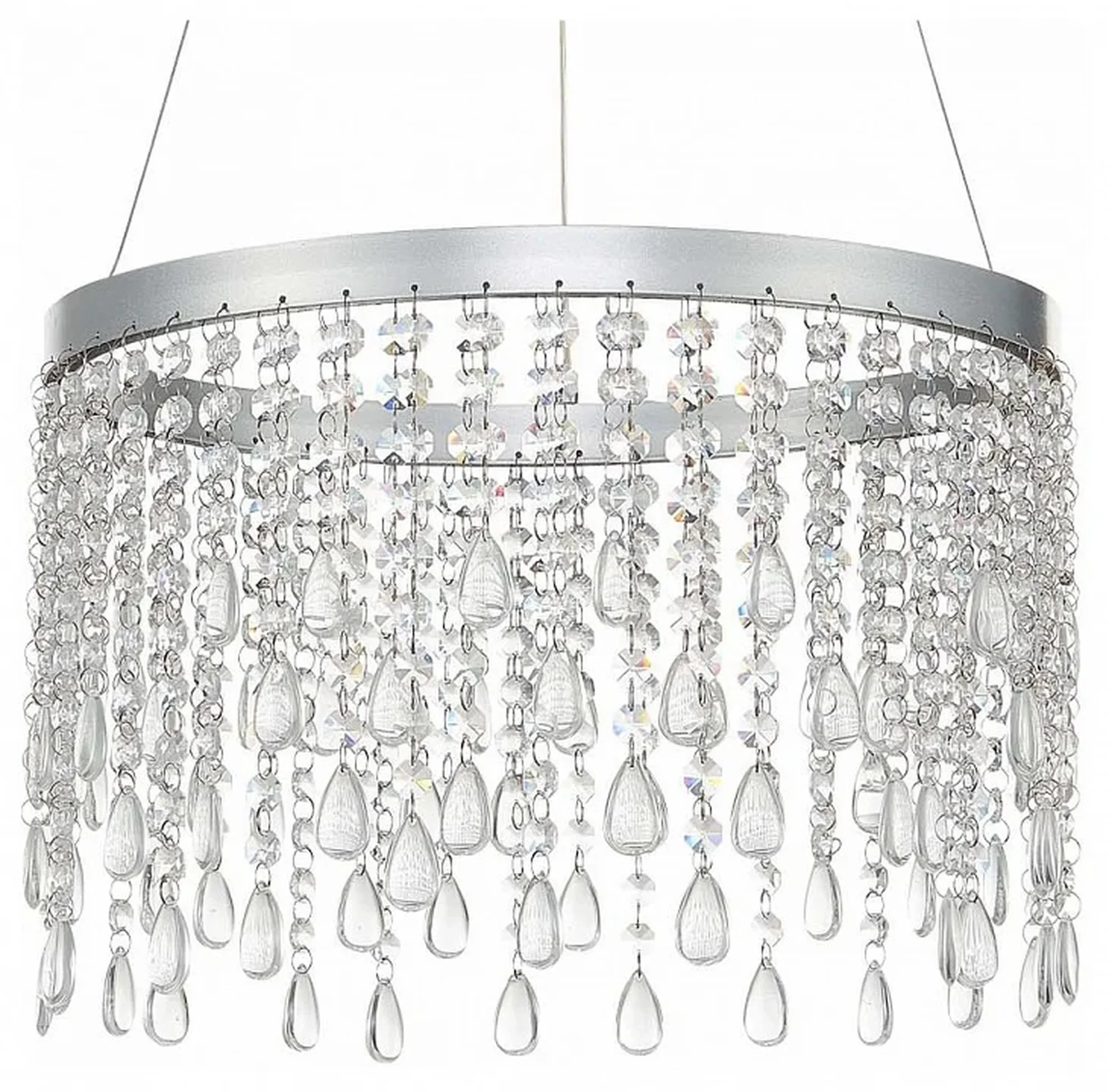 Люстра подвесная ST-Luce Серебристый/Прозрачный LED 1*24W 3000K/4000K/6000K