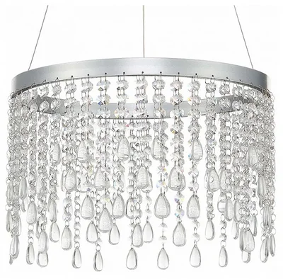 Люстра подвесная ST-Luce Серебристый/Прозрачный LED 1*24W 3000K/4000K/6000K