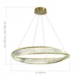 Светильник подвесной ST-Luce Латунь/Прозрачный LED 1*58W 4000K