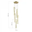 Светильник подвесной ST-Luce Латунь/Прозрачный LED 1*55W 3000K
