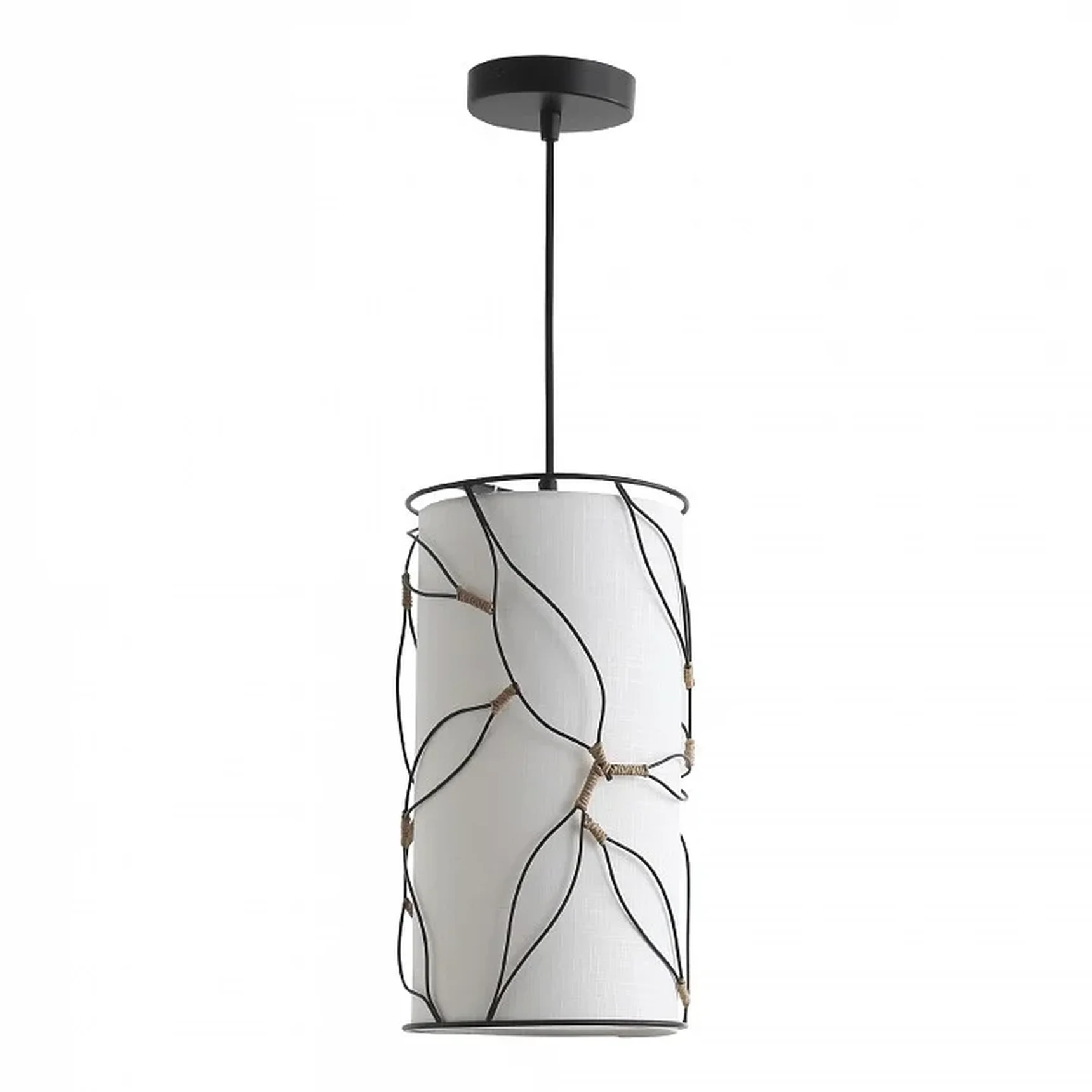 Светильник подвесной ST-Luce Черный/Бежевый E27 1*60W
