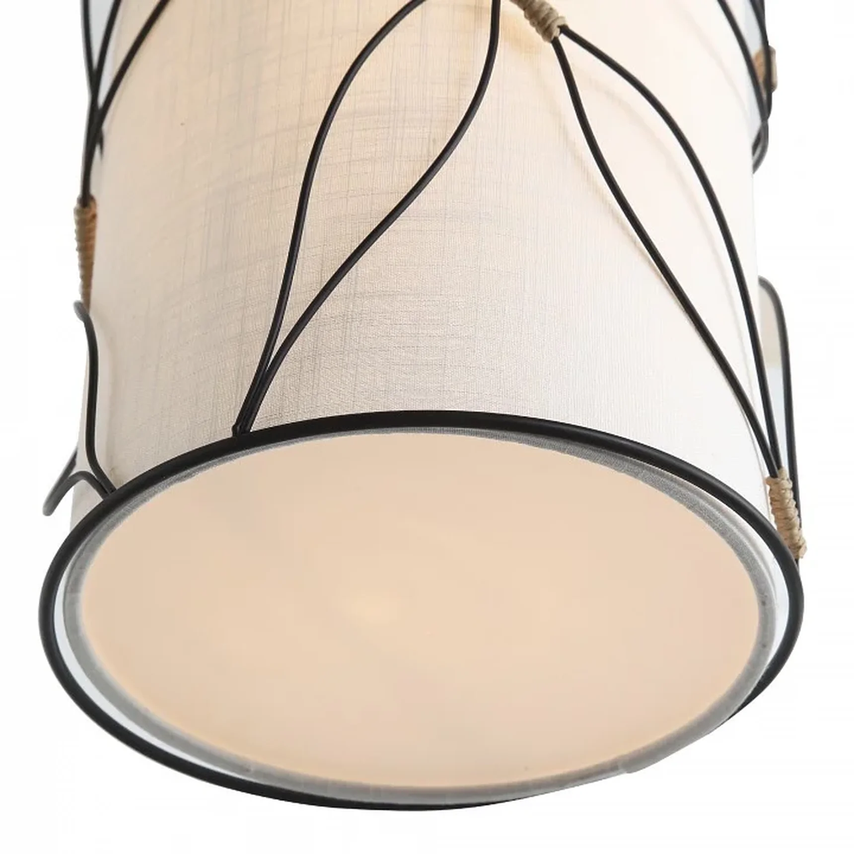 Светильник подвесной ST-Luce Черный/Бежевый E27 1*60W