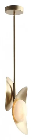 Светильник подвесной ST-Luce Золотистый/Бежевый Алебастр LED 2*7W 3000K