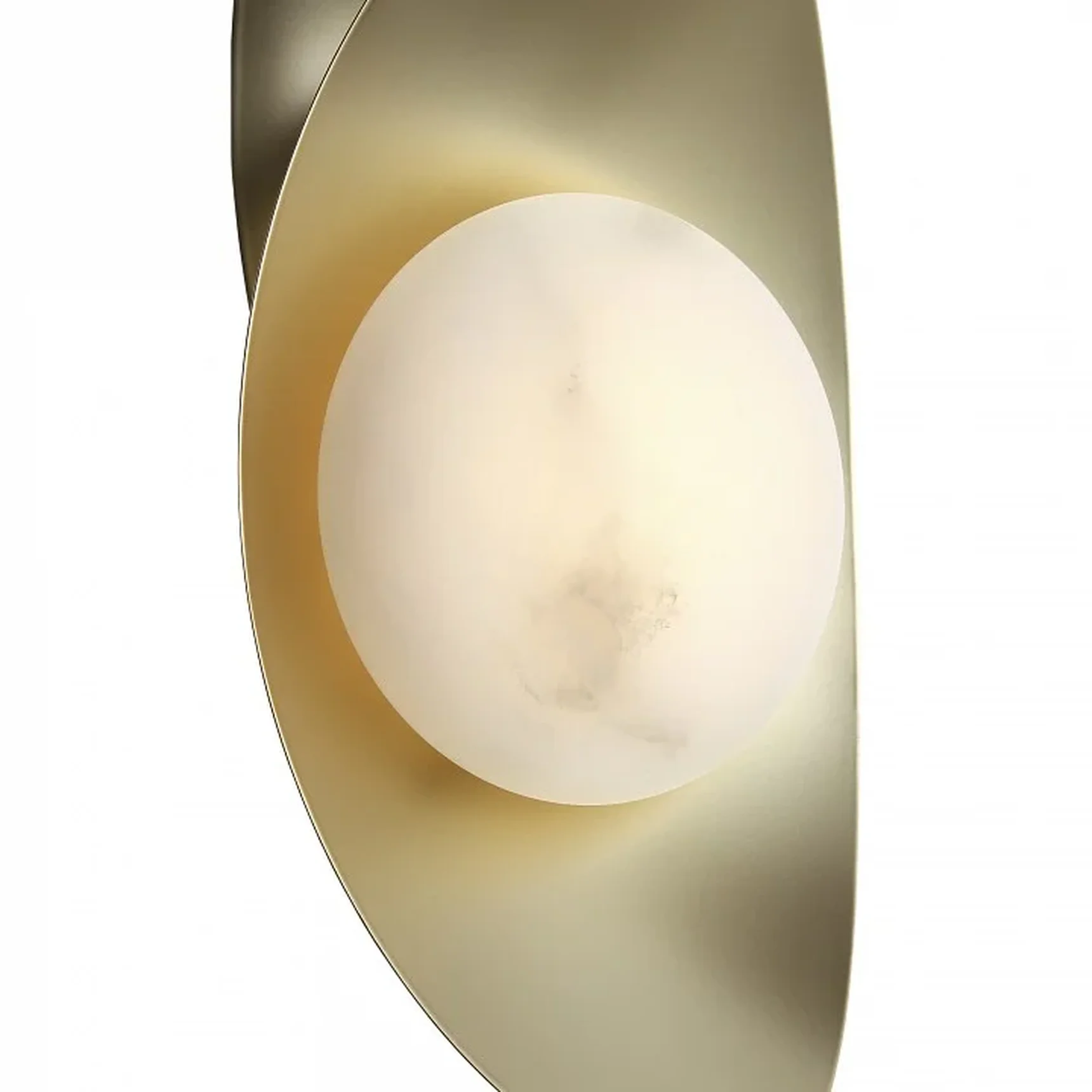 Светильник подвесной ST-Luce Золотистый/Бежевый Алебастр LED 2*7W 3000K
