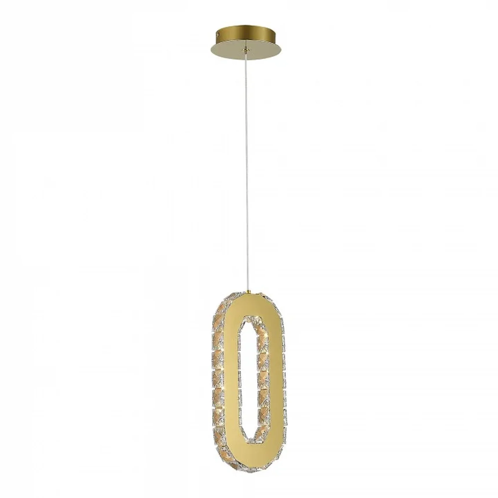 Светильник подвесной ST-Luce Золотистый/Золотистый, Прозрачный LED 1*9W 3000K