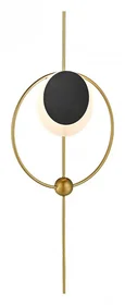 Светильник настенный ST-Luce Шампань, Черный/Белый LED 1*6W 4000K
