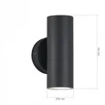Светильник уличный настенный ST-Luce серый/белый GU10 2*50W