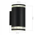 Светильник уличный настенный ST-Luce черный/белый GU10 2*50W