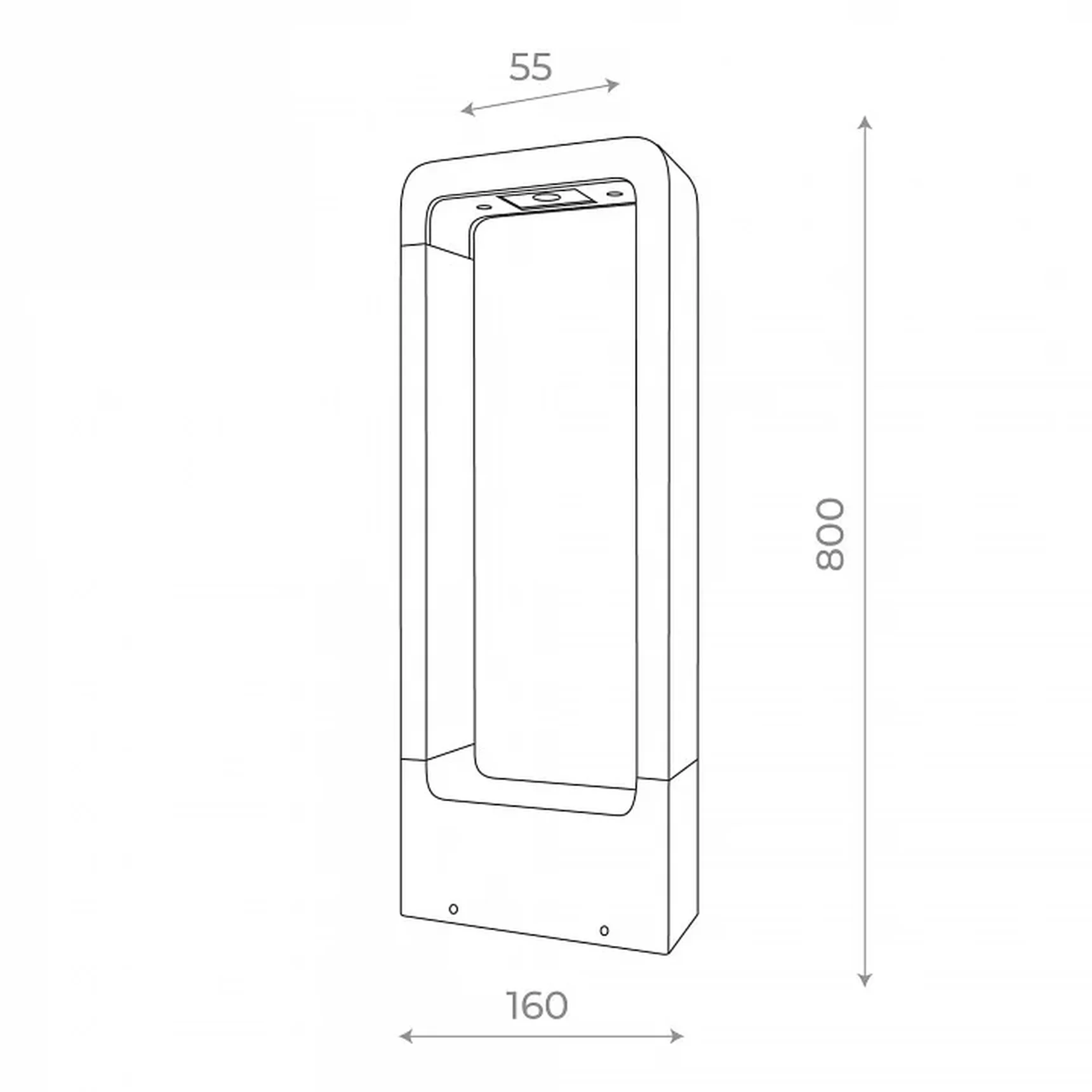 Наземный низкий светильник ST-Luce Erta SL9506.415.01