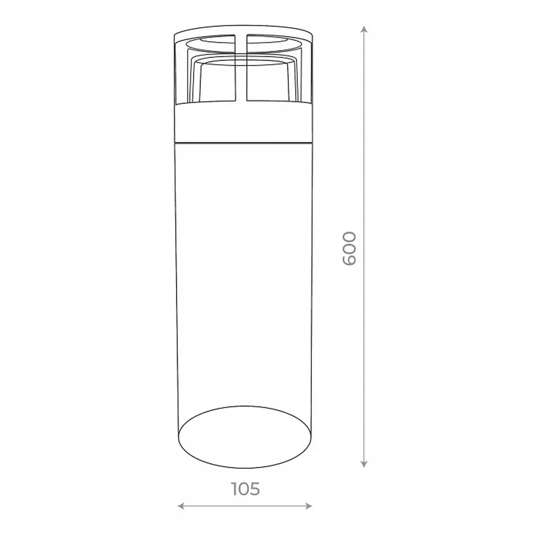 Наземный низкий светильник ST-Luce Fossa SL9507.405.01