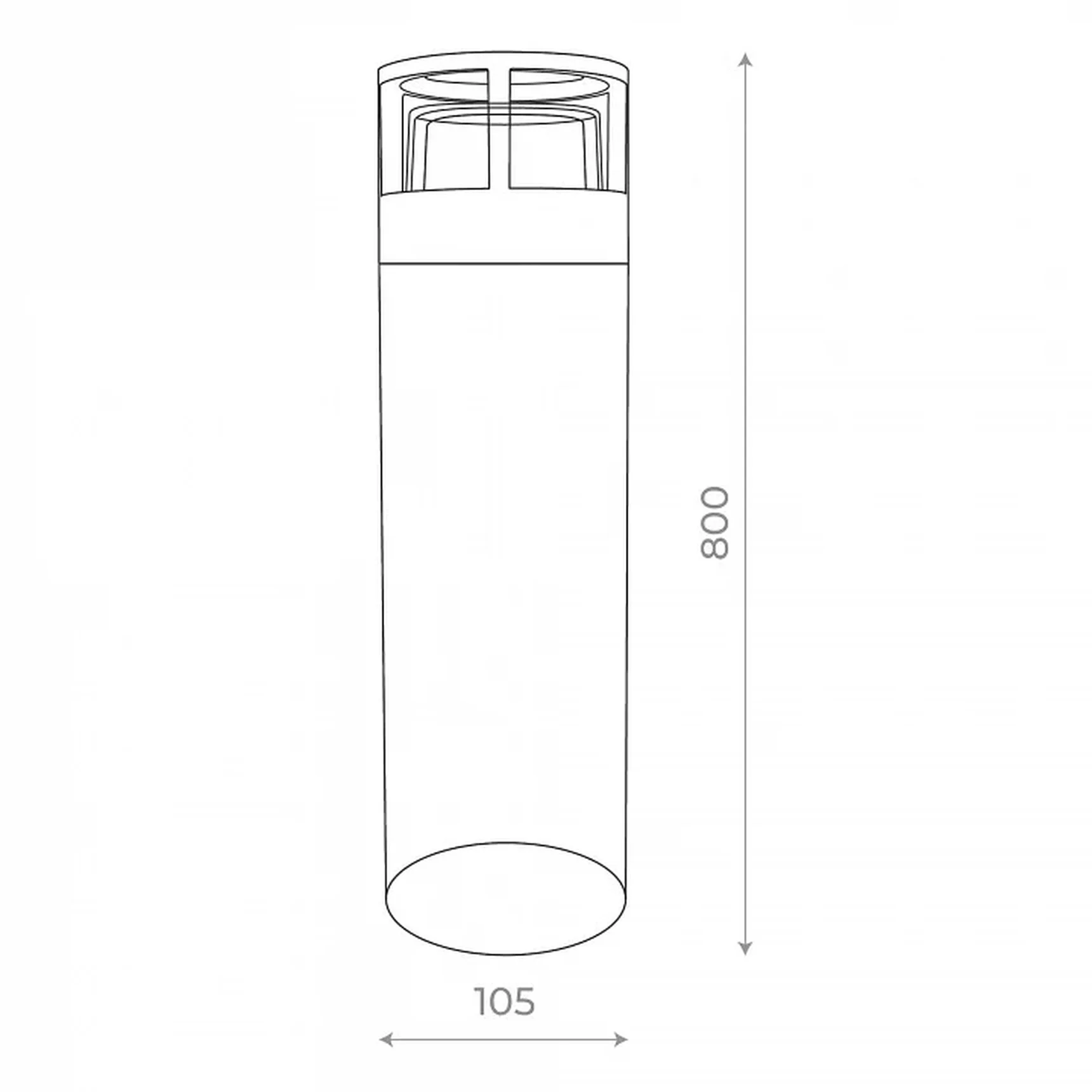 Наземный низкий светильник ST-Luce Fossa SL9507.415.01
