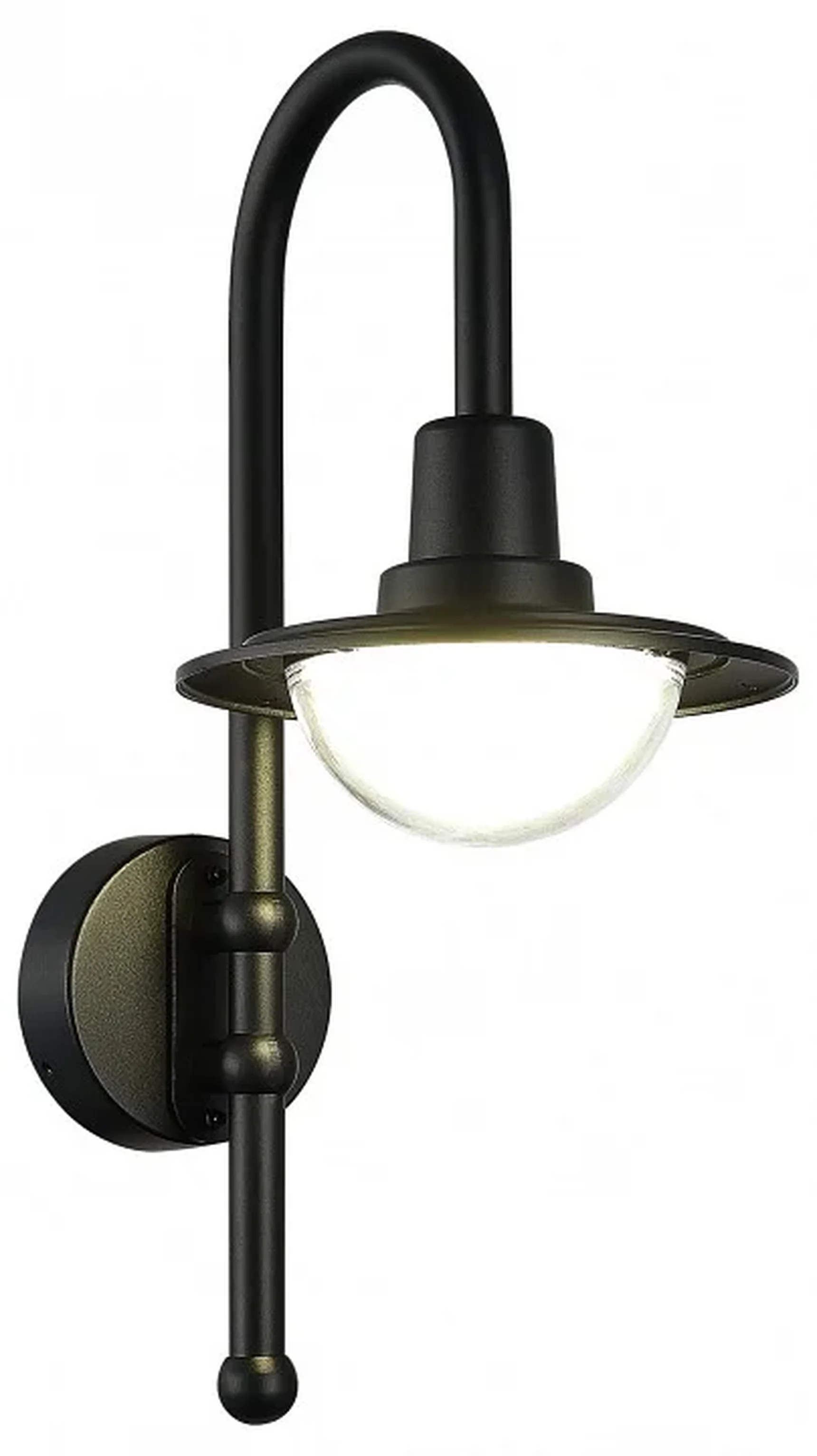 Светильник уличный настенный ST-Luce черный/Прозрачный LED 1*10W 4000K