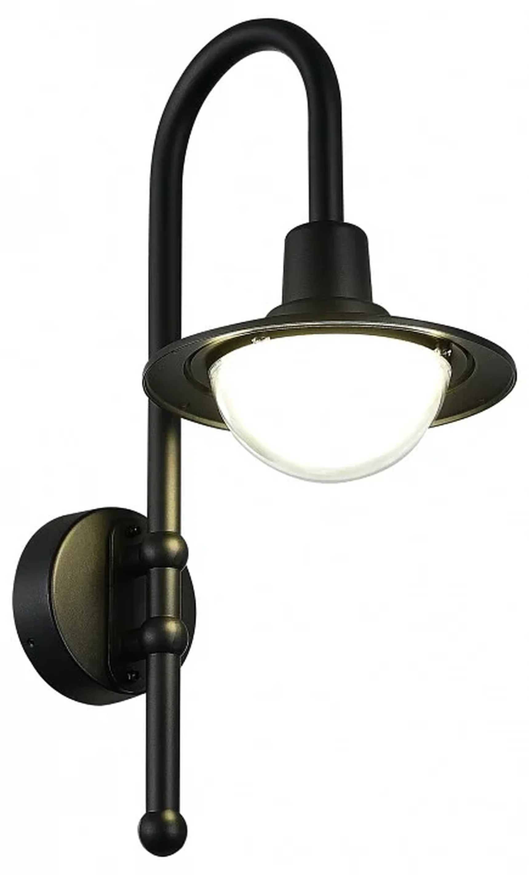Светильник уличный настенный ST-Luce черный/Прозрачный LED 1*10W 4000K