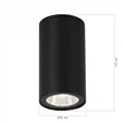 Светильник уличный потолочный ST-Luce черный/белый LED 1*7W 3000K