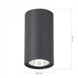 Светильник уличный потолочный ST-Luce серый/белый LED 1*7W 3000K