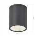 Светильник уличный потолочный ST-Luce серый/белый LED 1*12W 3000K/4000K/6500K