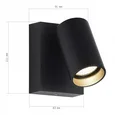 Светильник уличный настенный ST-Luce черный/белый LED 1*9W 3000K