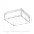 Светильник уличный потолочный ST-Luce белый/белый LED 1*20W 3000K/4000K/5000K