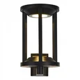Светильник уличный настенный ST-Luce черный/черный LED 1*9W 3000K GLORR