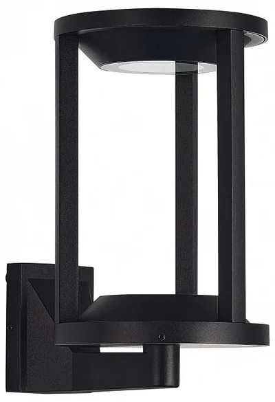 Светильник уличный настенный ST-Luce черный/черный LED 1*9W 3000K GLORR
