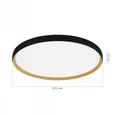 SLE1810-402-01 Светильник потолочный Черный, Золотистый/белая LED 1*42W 4000K HELST