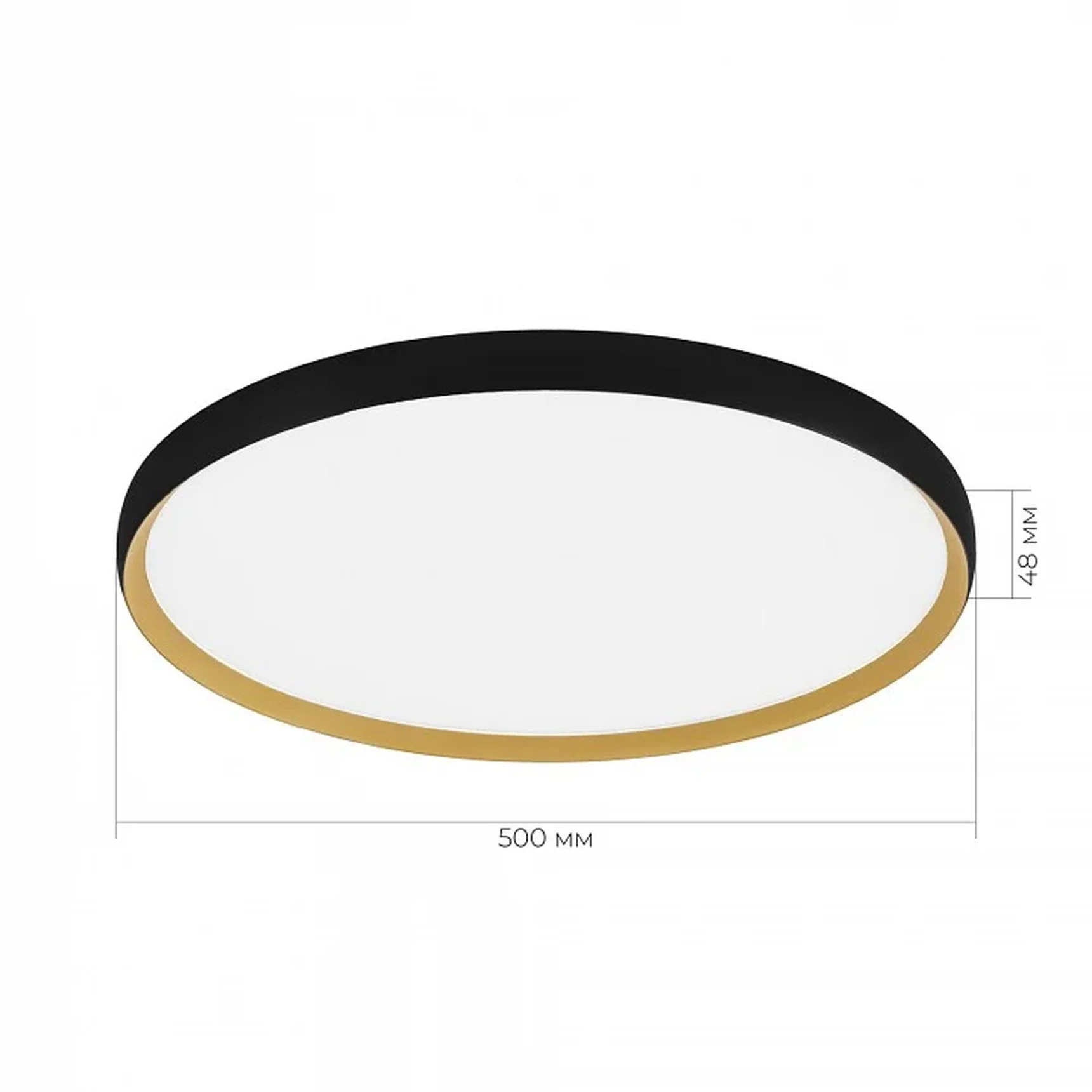 SLE1810-402-01 Светильник потолочный Черный, Золотистый/белая LED 1*42W 4000K HELST