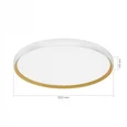 SLE1810-502-01 Светильник потолочный Белый, Золотистый/белая LED 1*42W 4000K HELST