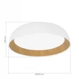 SLE1812-502-01 Светильник потолочный Белый, Древесный/белая LED 1*36W 4000K MUSE