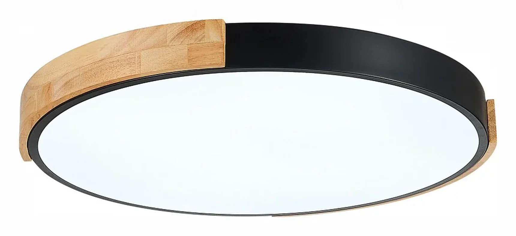 Светильник потолочный Черный, Светлое дерево/Белый LED 1*40W 3000K/4000K/6000K DELIA
