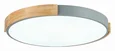 Светильник потолочный Серый, Светлое дерево/Белый LED 1*40W 3000K/4000K/6000K DELIA