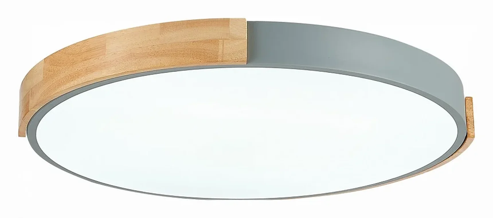 Светильник потолочный Серый, Светлое дерево/Белый LED 1*40W 3000K/4000K/6000K DELIA
