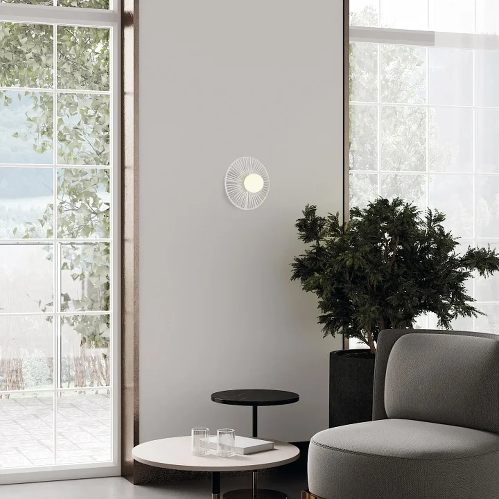 SLE6022-501-01 Светильник настенный белый/белый G9 LED 1*5W