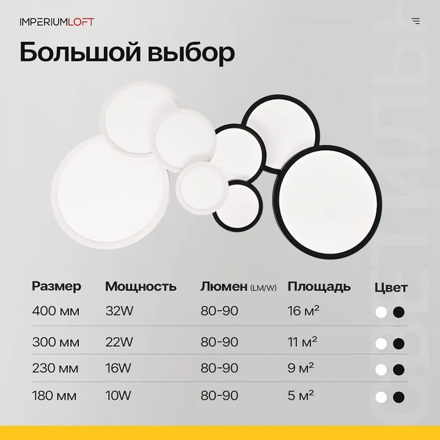 Накладной светильник Imperiumloft SLIM SLIM01