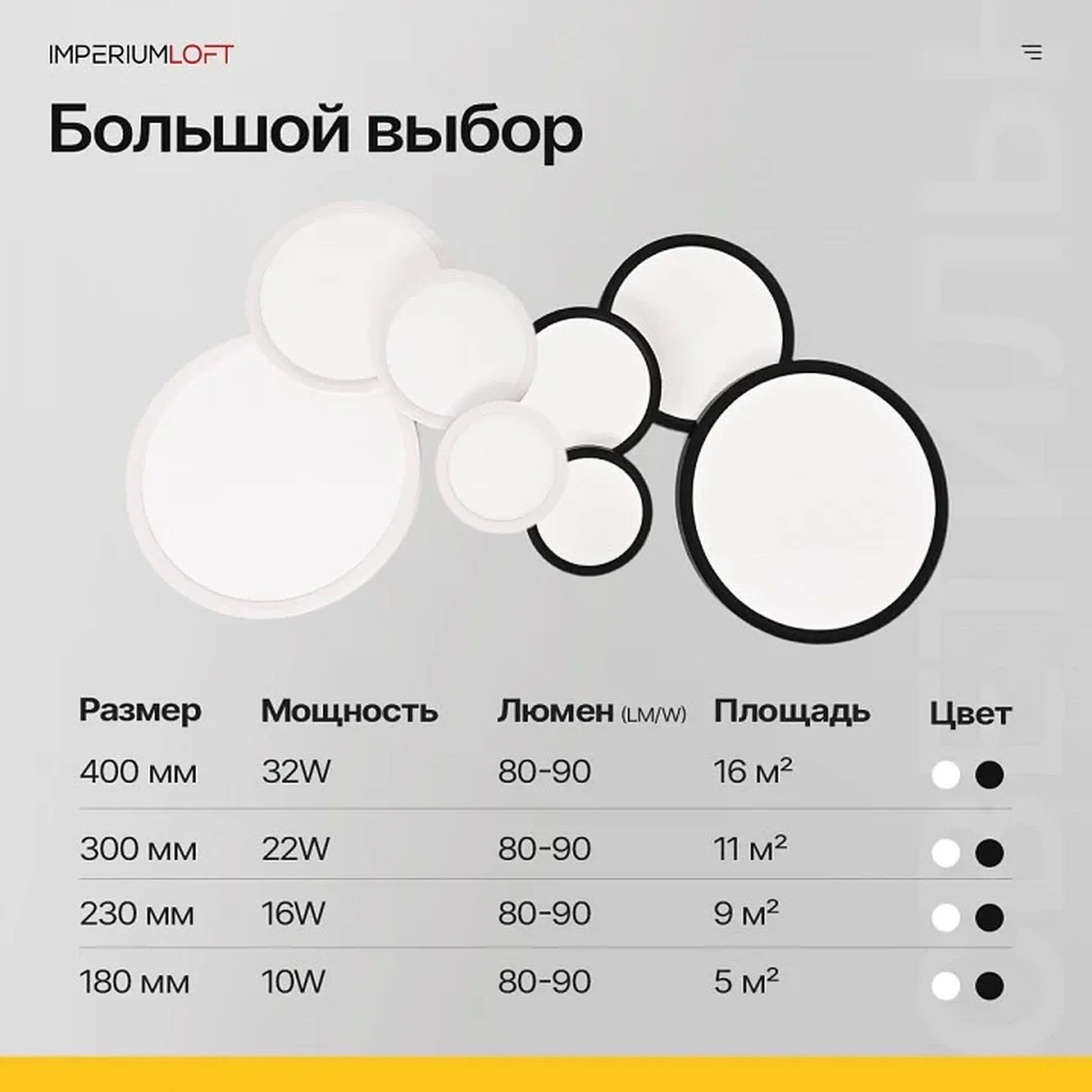 Накладной светильник Imperiumloft SLIM SLIM01