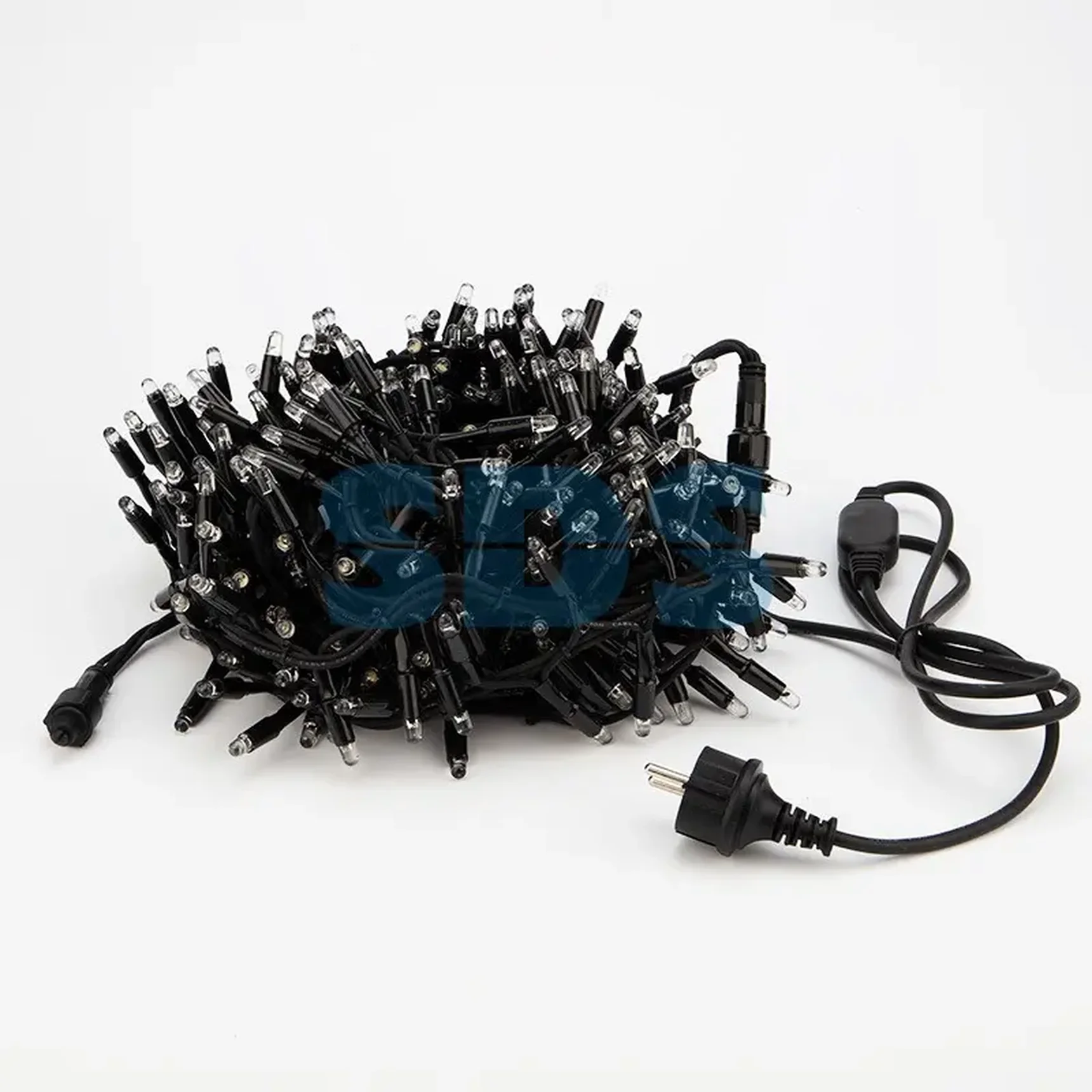 Гирлянда «Кластер» 10 м,  400 LED,  черный каучук,  IP67, соединяемая,  цвет свечения белый NEON-NIGHT