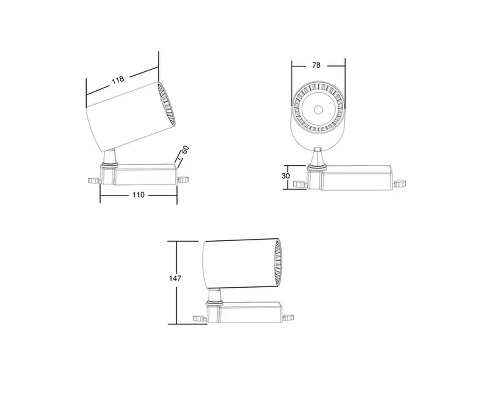 Трековый светильник Vuoro TR029-3-10W4K-B