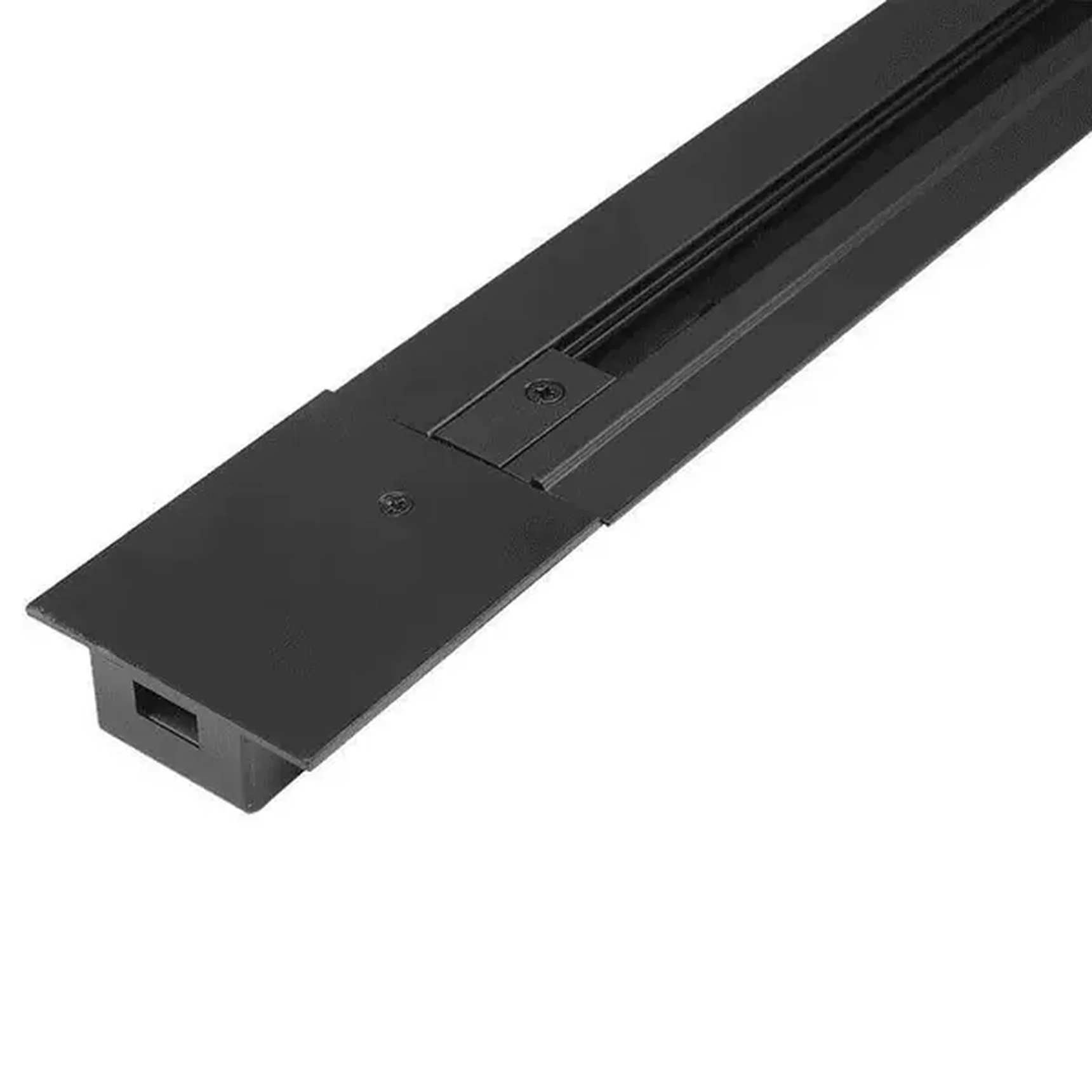 Шинопровод однофазный встраиваемый черный, TR-RC-BL-2