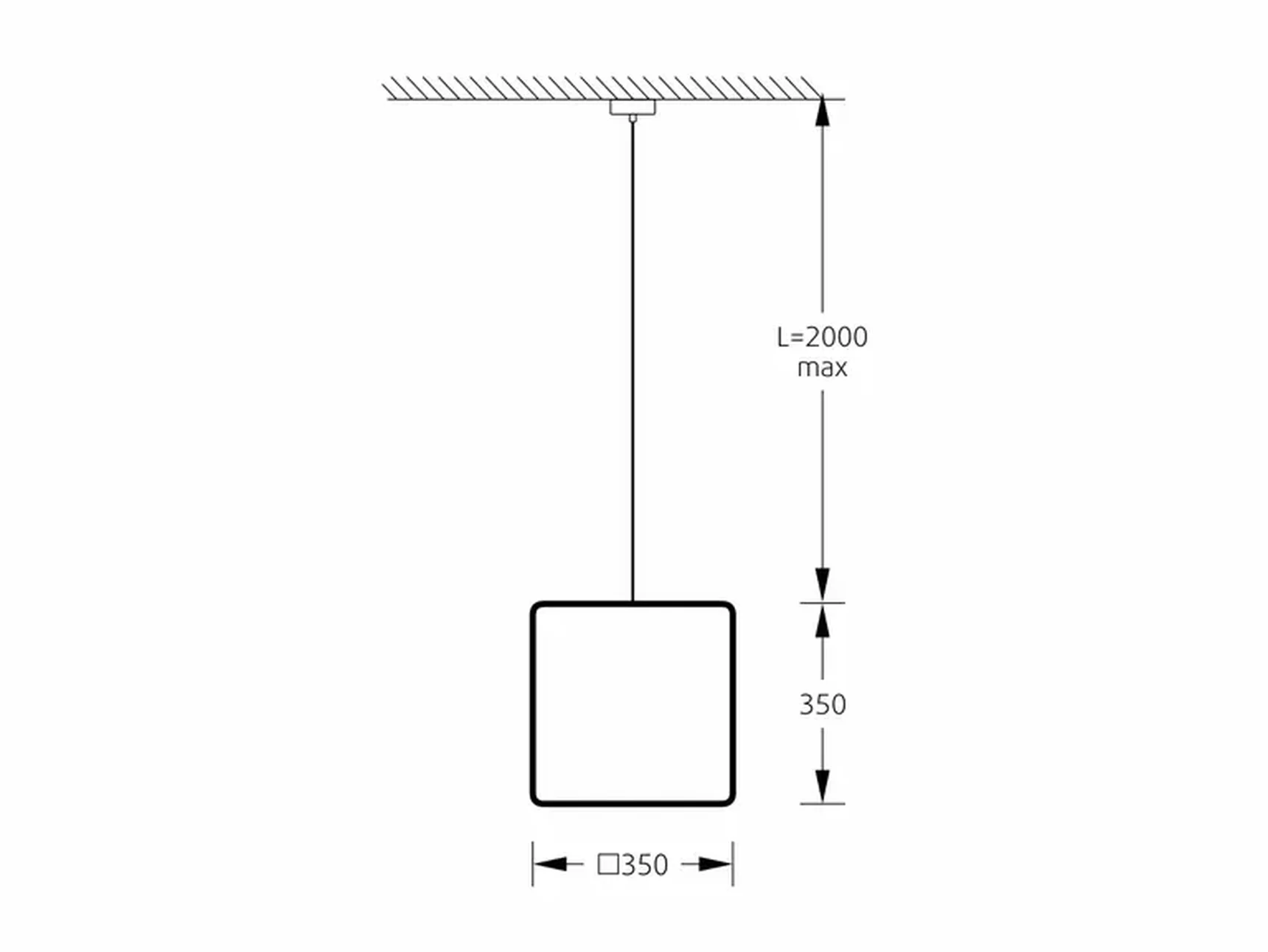Светильник подвесной Куб CUBE_P (E27) 35 IP65 3000K