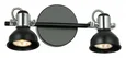 Светильник Спот 2*50Вт GU10 BK+CH