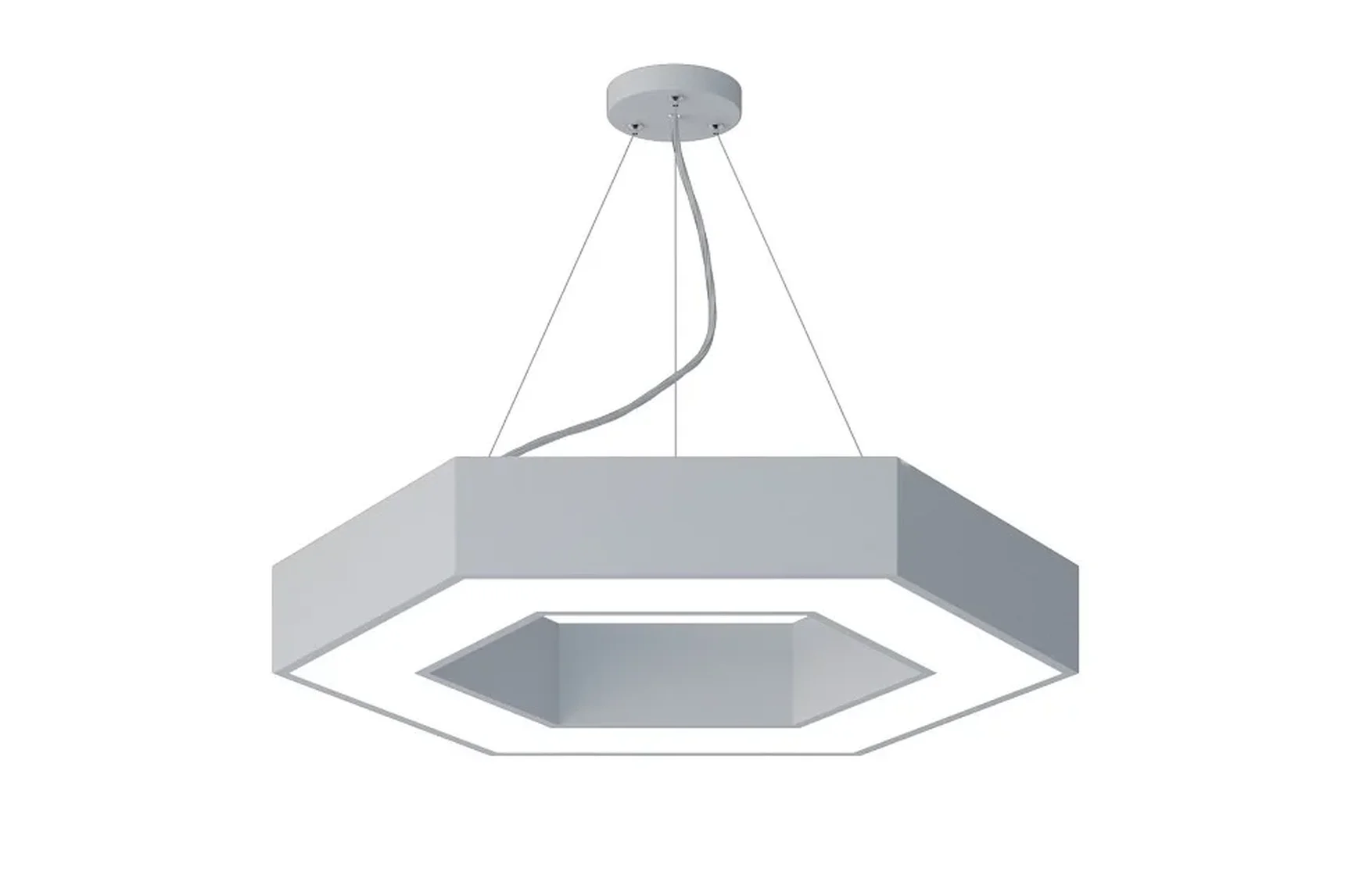 SPO-123-W-40K-045 Светильник светодиодный Geometria ЭРА Hexagon SPO-123-W-40K-045 45Вт 4000K 2500Лм IP40 600*600*80 белый подвесной